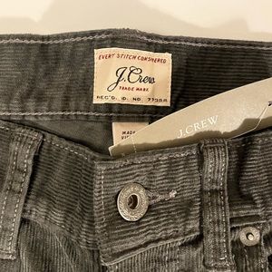 NWT 29x30 J Crew corduroy pants slim stretch